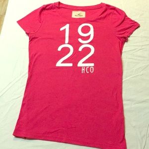 Holister T-shirt Hot Pink Size Large